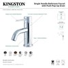 Fauceture LS8221NYL New York Single-Handle Bathroom Faucet W/ Push Pop-Up, Chrome LS8221NYL
